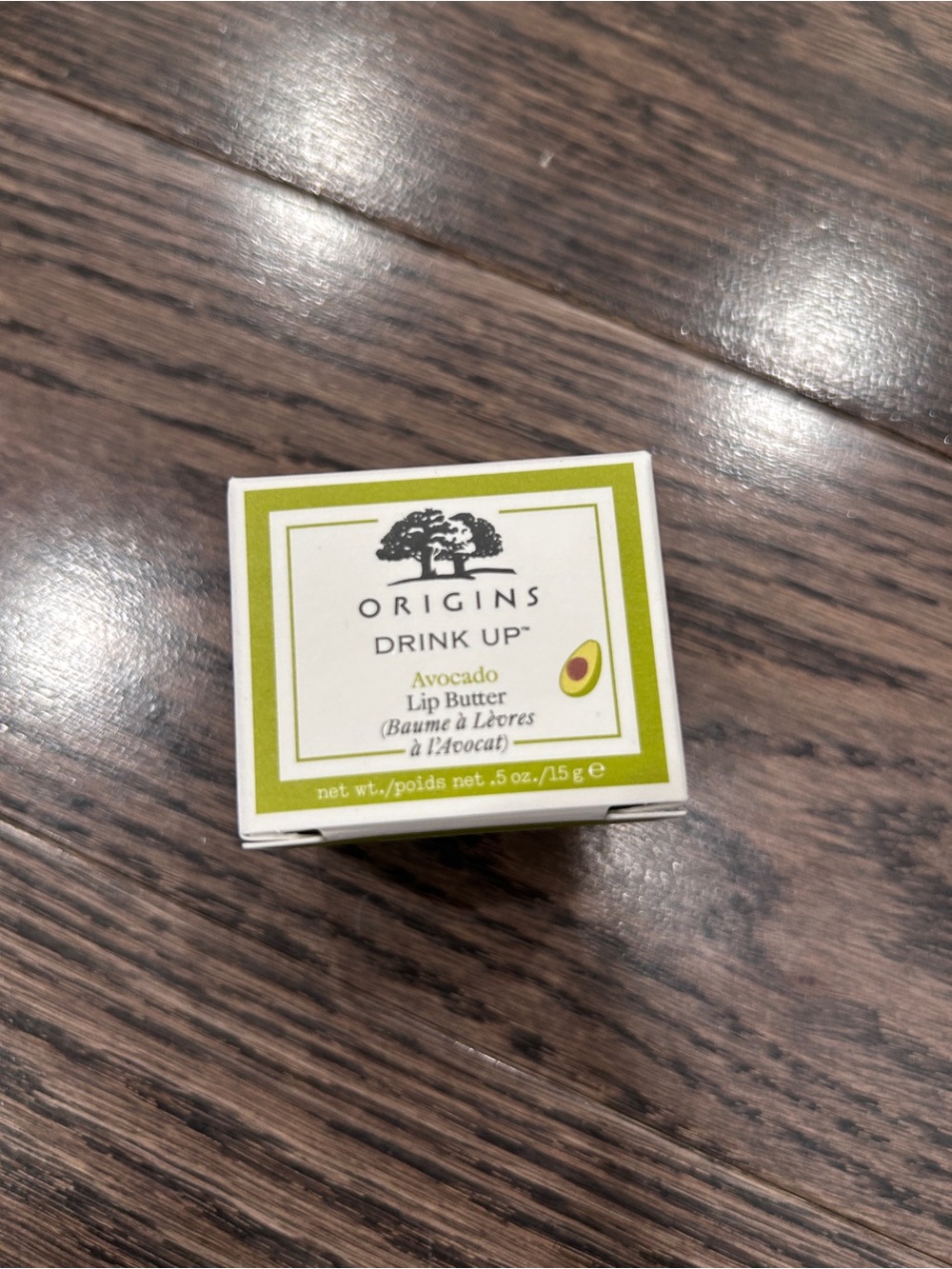 Origins Avocado Lip Butter - Green & White Packaging